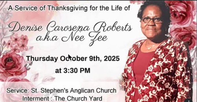 Obituary notice for Denise Carosena Roberts